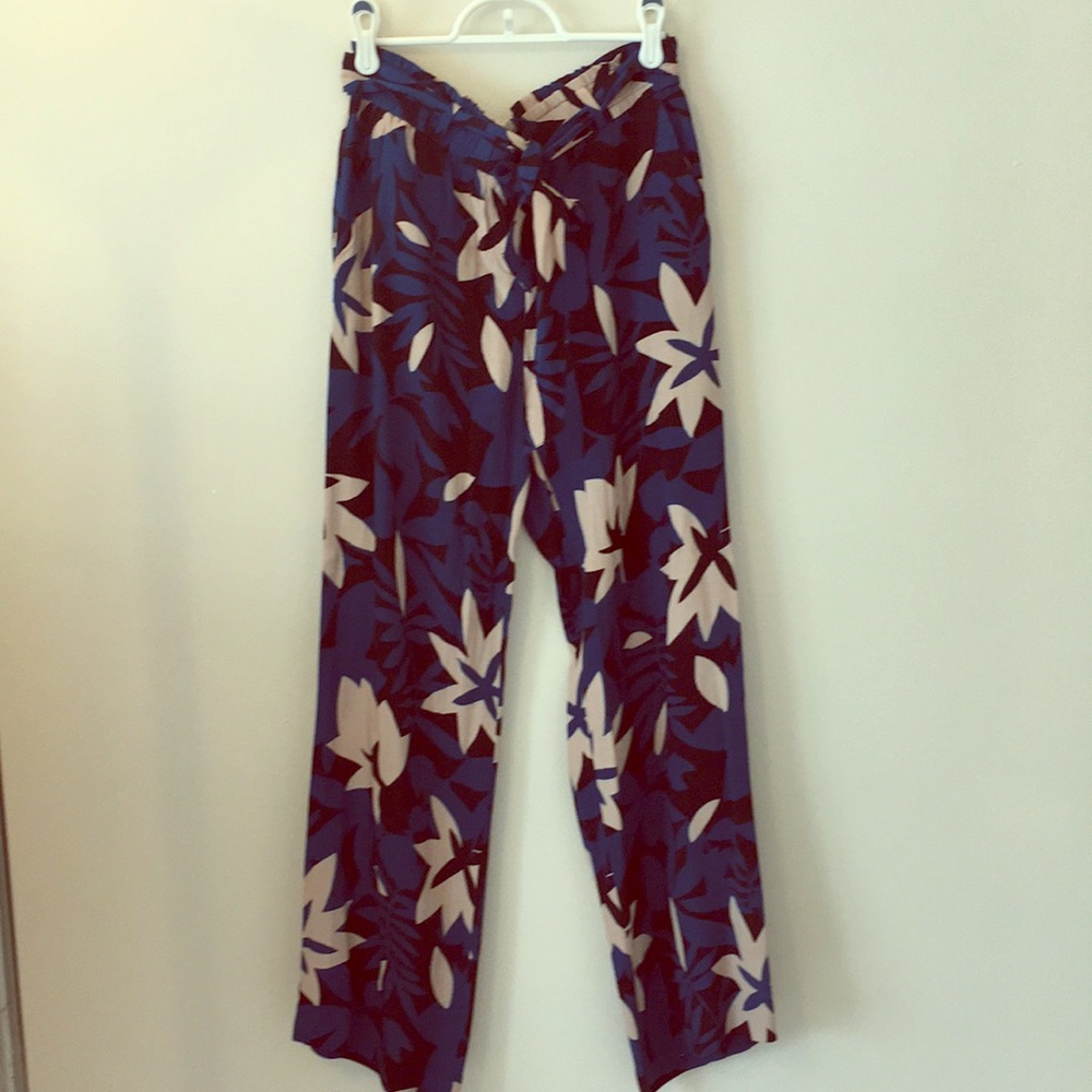 Loft Rayon Jungle Print Pants